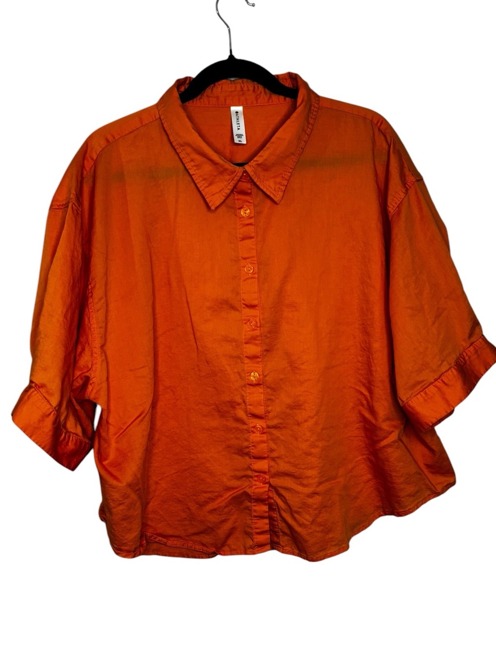 Athleta Women’s Organic Cotton Oversize Tee Shirt Button Up Size XL Sleep Casual